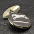 British Vintage Wedgwood Horse Relief Sterling Silver Cufflinks in Case